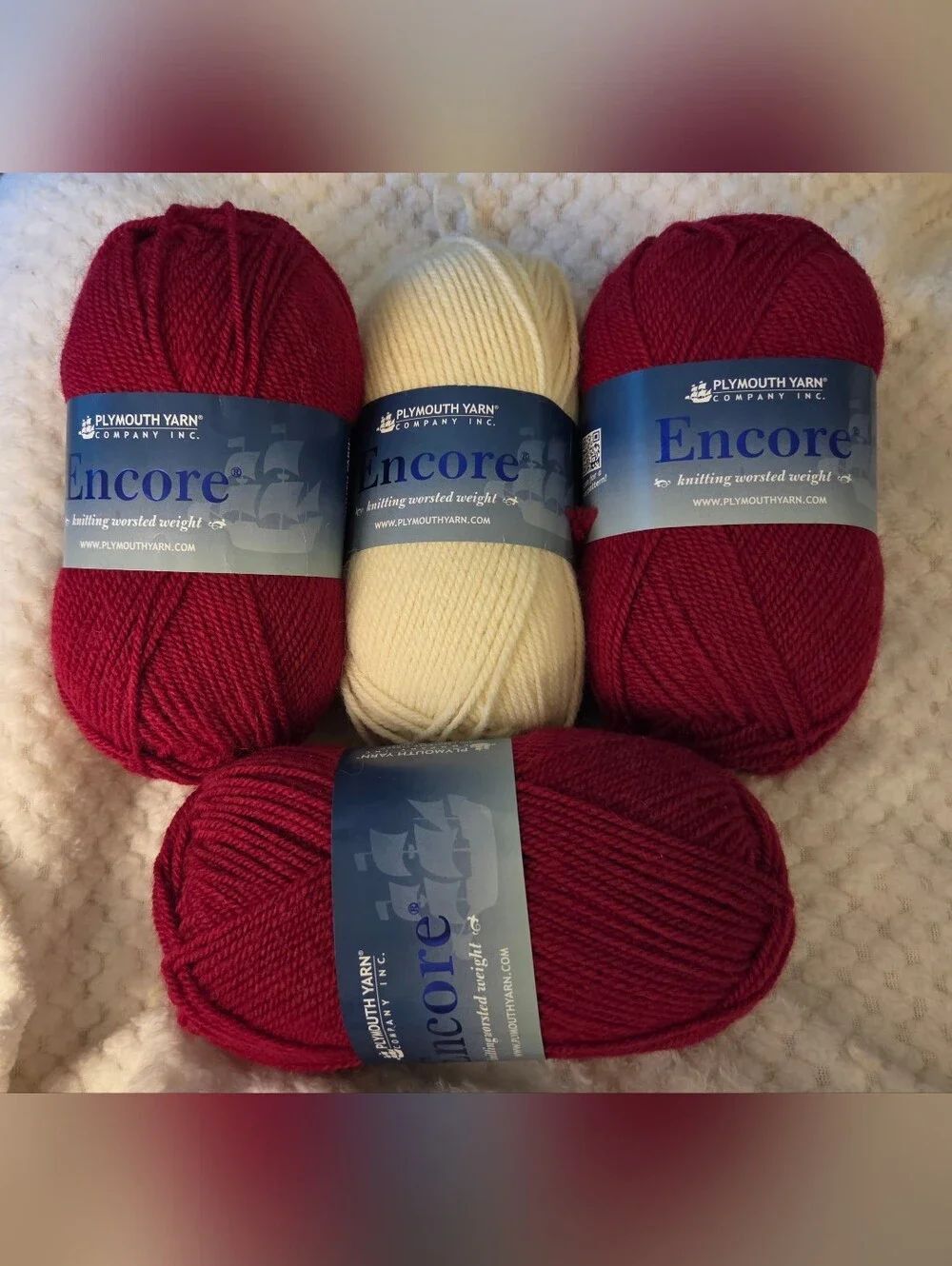 NEW ENCORE YARN LOT OF 4 SKIENS 🎄🎁